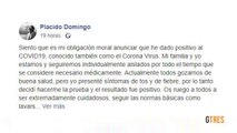 Plácido Domingo confirma su positivo por coronavirus