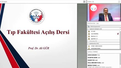 Gaziantep Üniversitesinde uzaktan eğitimin ilk dersini rektör verdi