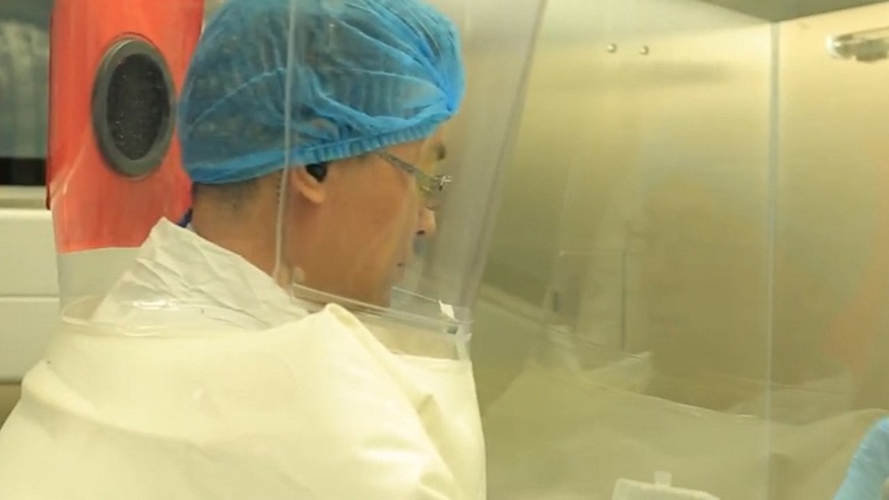 Imágenes de laboratorios chinos