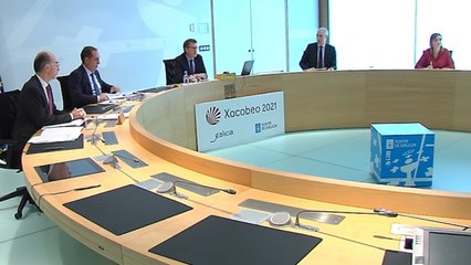 Feijóo preside la reunión del Consello de la Xunta