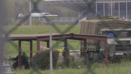 El Ejército, en el Aeropuerto de Loiu para desinfectar por el coronavirus