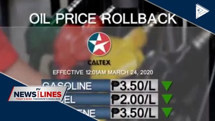 Oil price rollback implemented this week