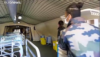 L'hôpital de campagne de Mulhouse en phase de test