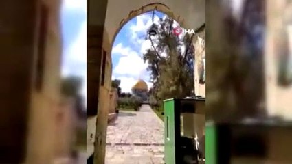 Mescidi Aksa kapatılmasının ardından görüntülendi