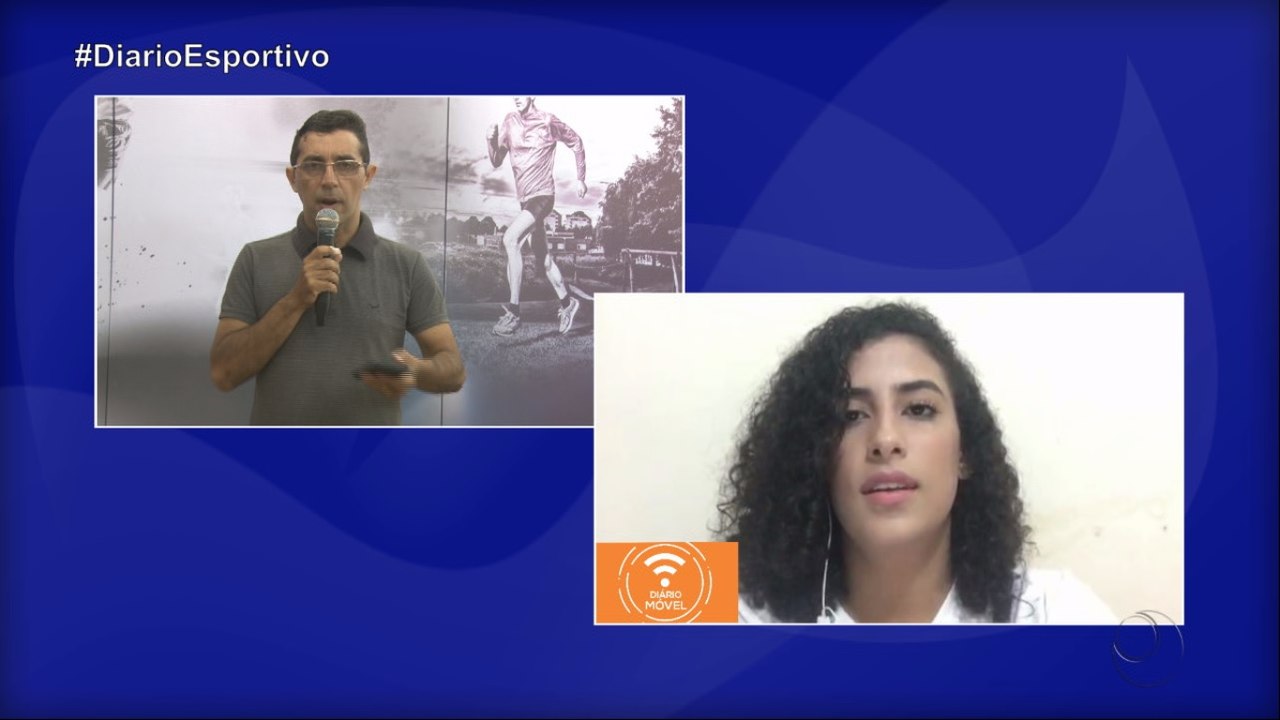 Diário Esportivo com Frank Herik, falando sobre a visita da presidente da federação paraibana de futebol Michelle Ramalho ao museu de esporte de Cajazeiras - 20/03/2020