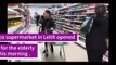 Coronavirus - Elderly and vulnerable shoppers shopping hour at Tesco in Leith, Scotland