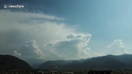 Timelapse shows 'first stationary thunderstorm' over Germany's Black Forest