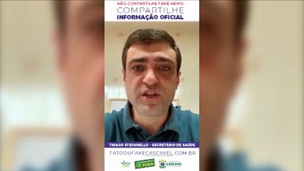 Secretário de Saúde de Cascavel repassa algumas recomendações à população e fala sobre possível aquisição de testes rápidos