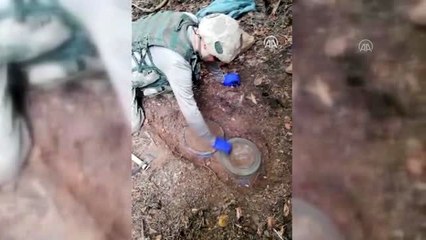 Osmaniye'de PKK'ya ait mühimmat ve malzeme ele geçirildi
