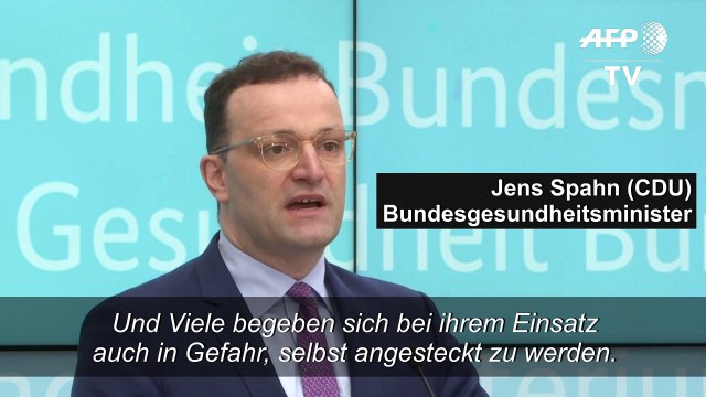 Spahn würdigt medizinisches Personal für Einsatz