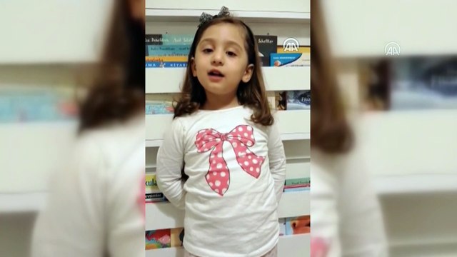 Artvin'de okul öncesi öğrencilerinden 'Evde kal' çağrısı