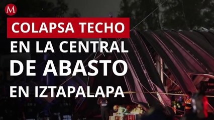 Colapsa techo en la Central de Abasto