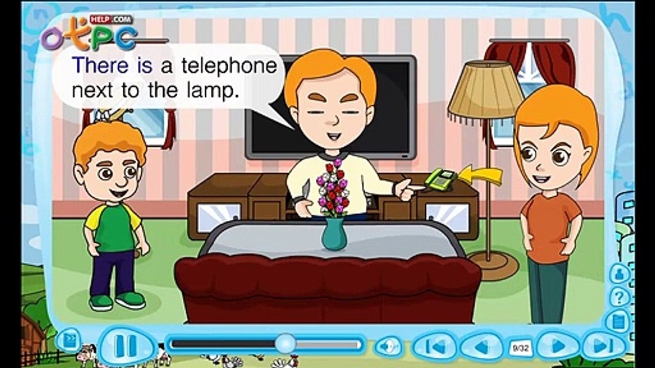 Where is the television - สื่อการเรียนการสอน ภาษาอังกฤษ ป.3