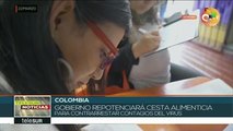 Garantizará gobierno colombiano canasta alimenticia durante cuarentena