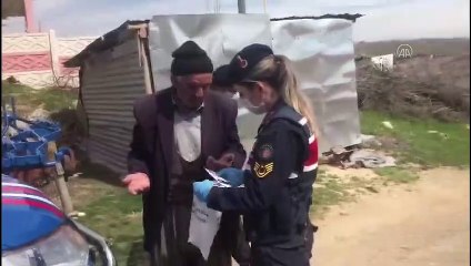 Jandarma, koronavirüse karşı yaşlı ve hastalara yardım eli uzatıyor - ELAZIĞ