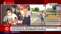 Primera Edición: Situación en el terminal Naranjal del Metropolitano