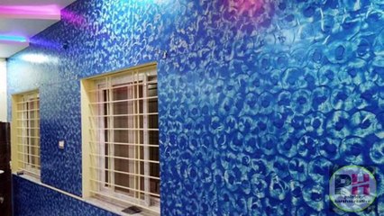 Latest home interior color designs on the wall decorative?