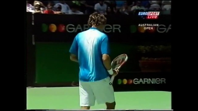 Australian Open 2005 R4 : Federer v. Baghdatis Highlights