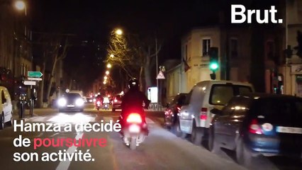 "J'aurais aimé être confiné, mais on n'a pas le choix", témoigne un livreur