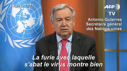 Covid-19: le chef de l'ONU réclame "un cessez-le-feu immédiat et mondial"