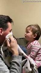 Daughter Dislikes Dad's Shaved Face