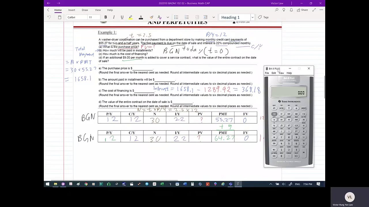 Annuities Due, Deferred Annuities and Perpetuities 002