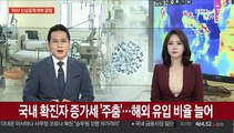 국내 확진자 증가세 '주춤'…해외 유입 비율 늘어