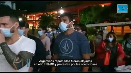 "Hacinados, sin agua": caos en el Cenard donde quieren poner en cuarentena a pasajeros repatriados