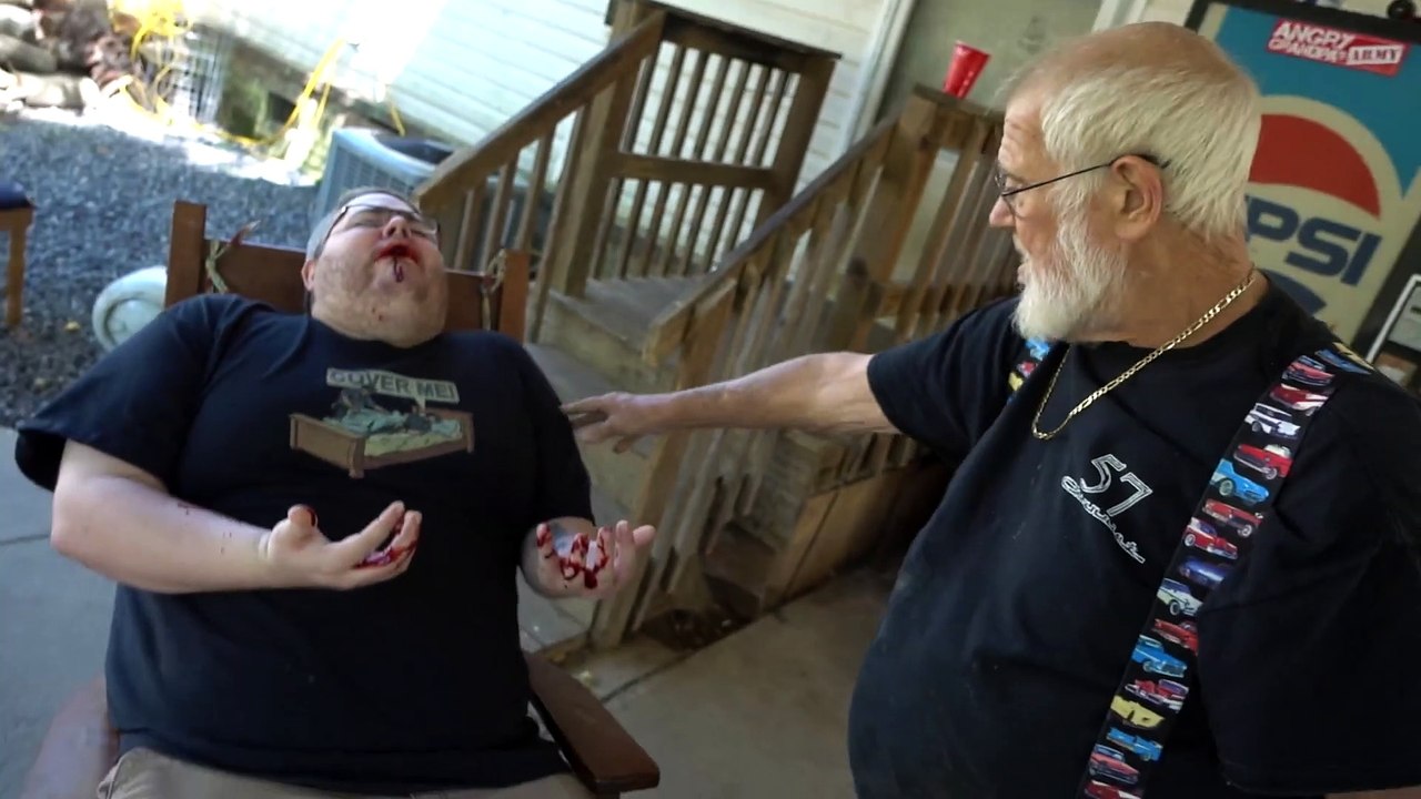 GRANDPA KNOCKS MY TEETH OUT! (PRANK)