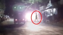 Ghost Sightings-- Real Ghost Crossing Road Caught On CCTV Camera--
