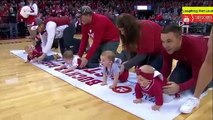 Funny Baby Race || Funny Baby Crawling Race || Babies Compete @ 2019 Baby Crawl Race | New Orleans Pelicans || Wisconsin Basketball Halftime Baby Race