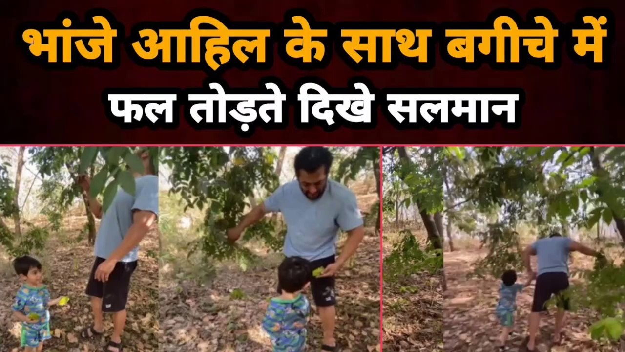 Salman Khan Goes Fruit-Picking With Nephew Ahil |