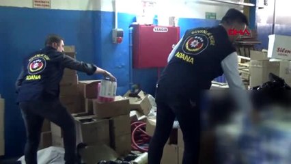 Adana'da, 650 bin liralık sahte temizlik ürünü ele geçirildi