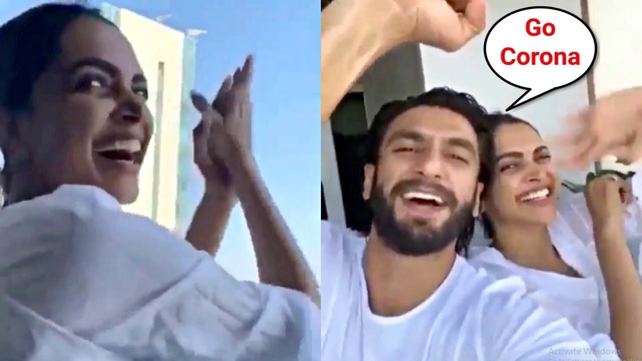 Deepika Padukone And Ranveer Singh Support Janta Curfew By Clapping In Balcony