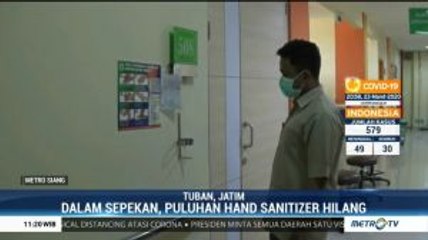 Puluhan Botol Hand Sanitizer di RSUD Tuban Dicuri