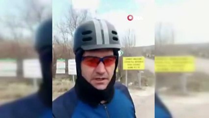 Çankırılı şehitleri bisikletiyle geziyor