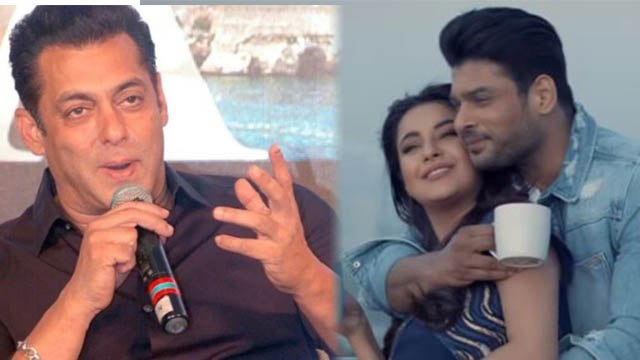 Shehnaz Gill और Siddharth Shukla का गाना देख Out of control हुए Salman Khan| FilmiBeat