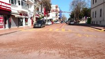 Türkiye'nin en yaşlı nüfus oranına sahip şehri Sinop'ta, sokağa çıkma yasağı sonrası caddeler bomboş görüntülendi