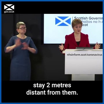 Coronavirus - First Minister Nicola Sturgeon’s statement on social distancing