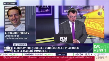 Alexandre Bruney (contruiresaretraite.com) : Coronavirus, quelles conséquences pratiques sur le marché immobilier ? - 24/03