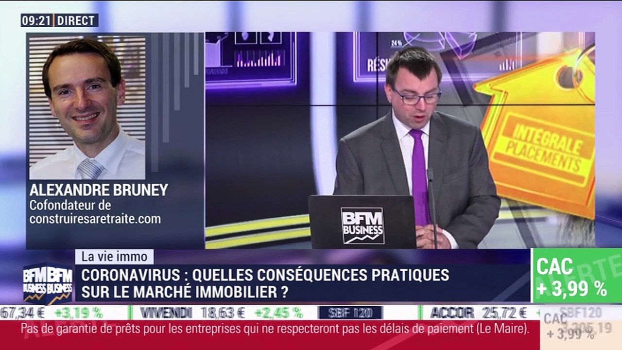 Alexandre Bruney (contruiresaretraite.com) : Coronavirus, quelles conséquences pratiques sur le marché immobilier ? - 24/03