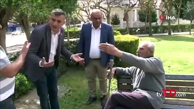 Yer: Adana, Yaş: 78... Eve gitmemek için bastonuyla direndi