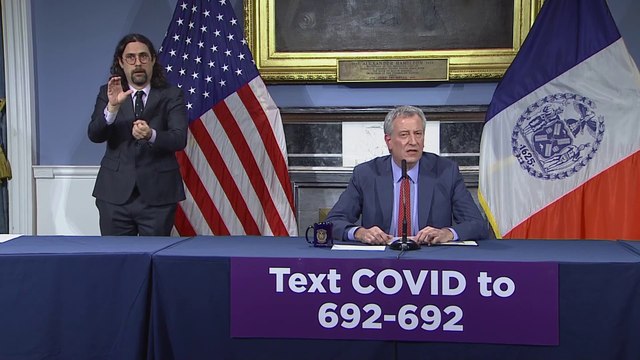 Coronavirus: le maire de New York réclame une aide du gouvernement fédéral pour affronter l'épidémie
