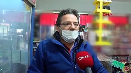 Tuzla'da silahlı market soygunu kamerada