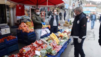 Bünyan'da zabıta ve polisten anonslu 'koronavirüs' uyarısı - KAYSERİ