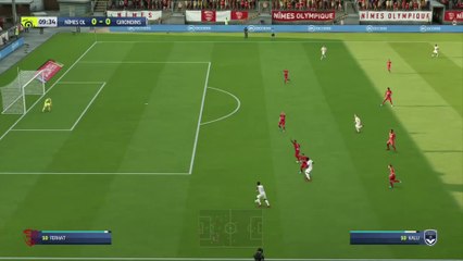 Nîmes Olympique - Girondins de Bordeaux sur FIFA 20 : résumé et buts (Ligue 1 - 30e journée)