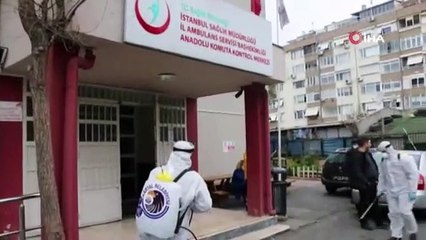 Kartal’da ambulanslar ve oto sanayi siteleri dezenfekte edildi