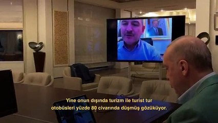 Erdoğan günler sonra telekonferansla mesaj yolladı
