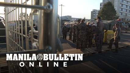 Tour of a field hospital in eastern France as it prepares to receive patients