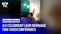 Confinement en Argentine: ils célèbrent leur mariage par visioconférence